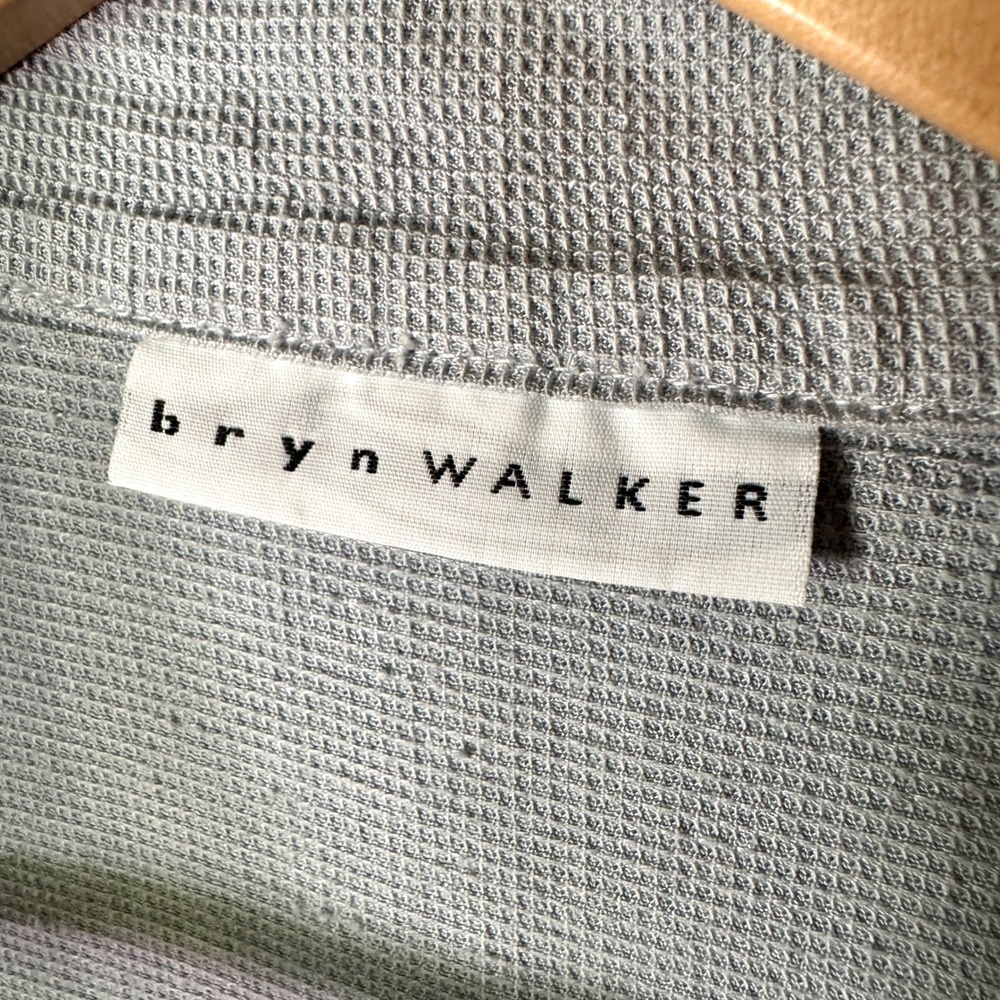 Bryn Walker Koryo Vest M Blue Gray Textured Side Tie Lagenlook Layering USA - Picture 3 of 11
